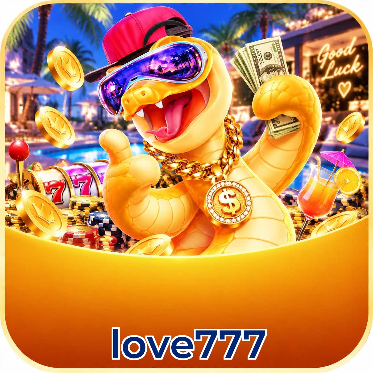 Catálogo de 2.547 jogos da love777 incluindo Pragmatic Play e Evolution Gaming
